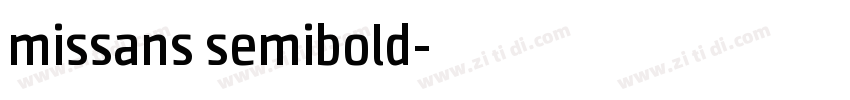missans semibold字体转换